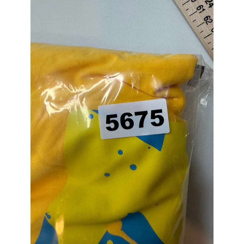 Jordan‎ Mens Jumpman Poolside Tee Shirt Yellow Blue Medium NEW